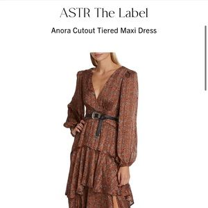 ASTR the label Anora dress brown/copper